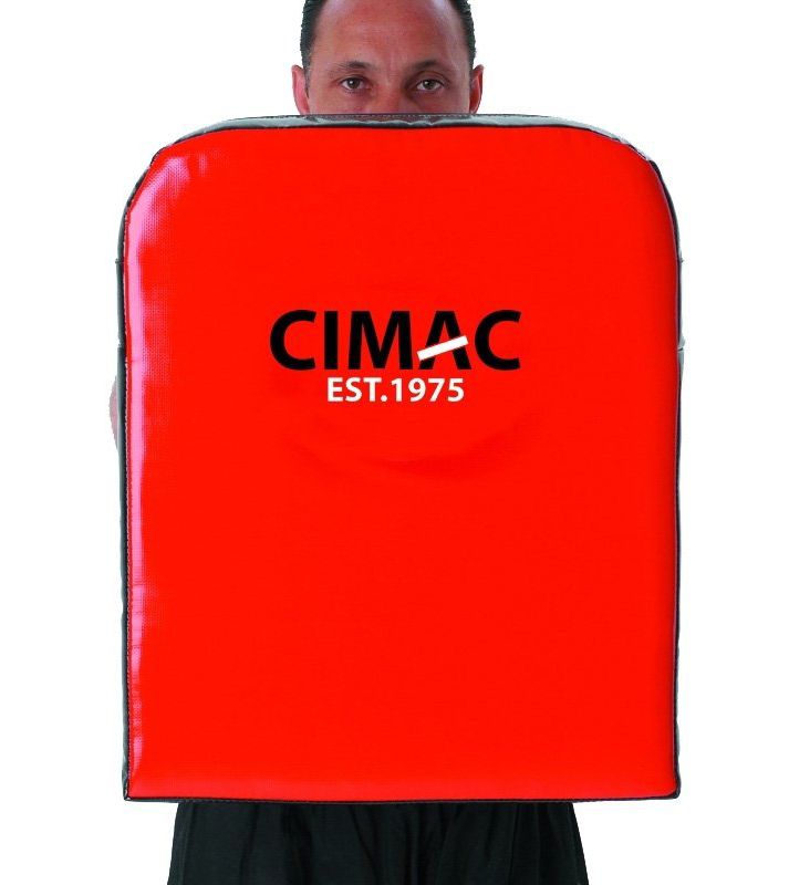 Straight shield – Red/Black